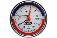 Термоманометр аксиальный MPF 10 Бар, темп. 120 гр., 1/2" нар. резьба ИС.161750