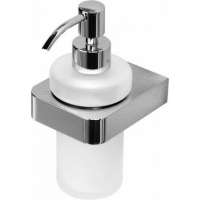 Дозатор для мыла с держателем Aquanet 5781-1 стекло, хром 00187076