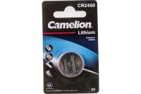 Литиевая батарейка Camelion CR2450 BL-1, 3V 3072