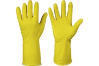 Резиновые хозяйственные перчатки ФАКЕЛ ЛОТОС с хлопковым напылением, 10XL 50762000.005