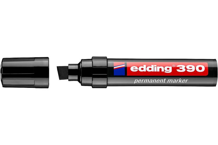 Edding Перманентный маркер, клиновидный наконечник, 4-12 мм Черный, E-390#1