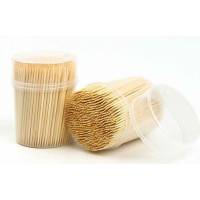 Бамбуковые зубочистки EUROHOUSE в пластиковой банке, 300 шт 13029