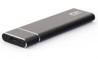 Внешний корпус AgeStar USB 3.2 Type-C M.2 NGFF (B-key), алюминий, чёрный, 3UBNF5C (BLACK)