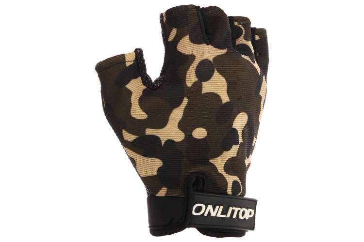 Спортивные перчатки ONLITOP размер S, цвет милитари 677177
