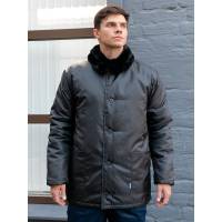 Утепленная куртка ООО ГУП Бисер Работник BLACK Оксфорд, черная, размер 52-54, рост 170-176 4640100808999