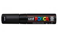 Художественный акриловый маркер UNI POSCA PC-8K, чёрный, до 8.0 мм, скошенный наконечник 149402