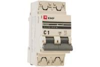 Автоматический выключатель EKF 2P 1А C 4,5kA ВА 47-63 PROxima SQmcb4763-2-01C-pro