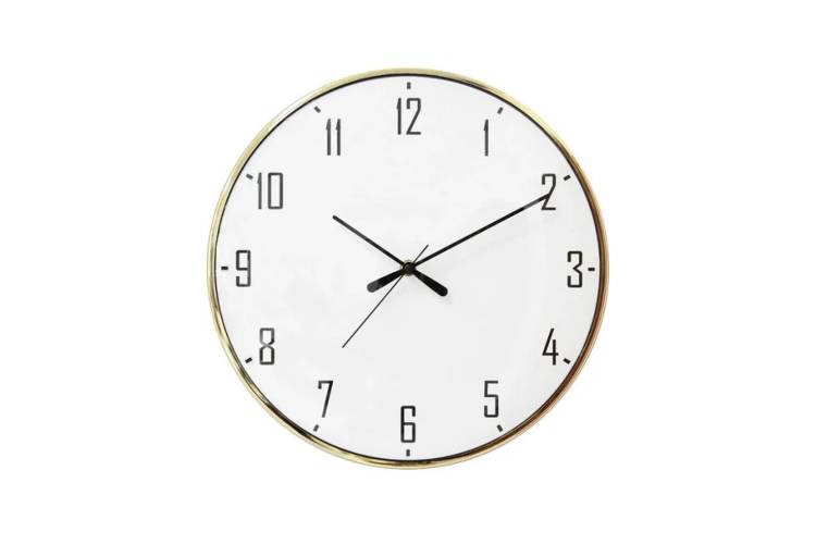 Настенные круглые часы Apeyron цвет корпуса золотой, металл, 33 см ML200915