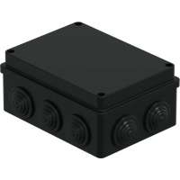 Распределительная коробка Экопласт JBS150 о/п 150x110x70, 10 выходов, IP55 цвет черный 44009BL-1