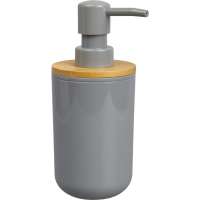 Дозатор для жидкого мыла Аквалиния Gray пластик, бамбук PS0112FA-LD