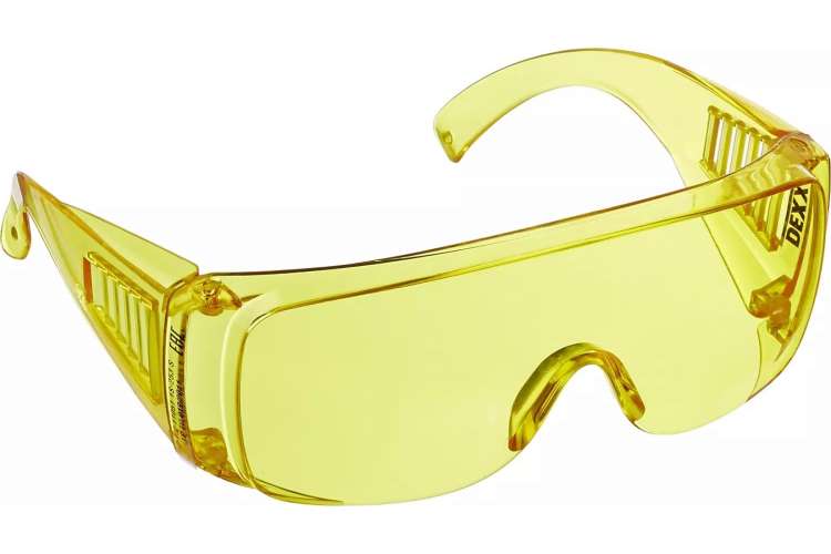 Желтые защитные очки DEXX открытого типа 11051_z02