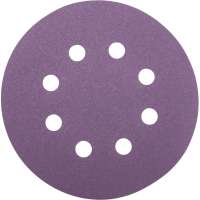 Круг шлифовальный Purple PP627 (125 мм; 8 отверстий; Р240; 100 шт) Hanko PP627.125.8.0240