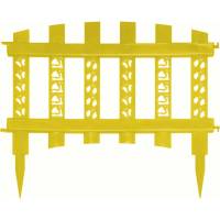 Декоративный заборчик Дачная мозаика "Палисадник" желтый 10672
