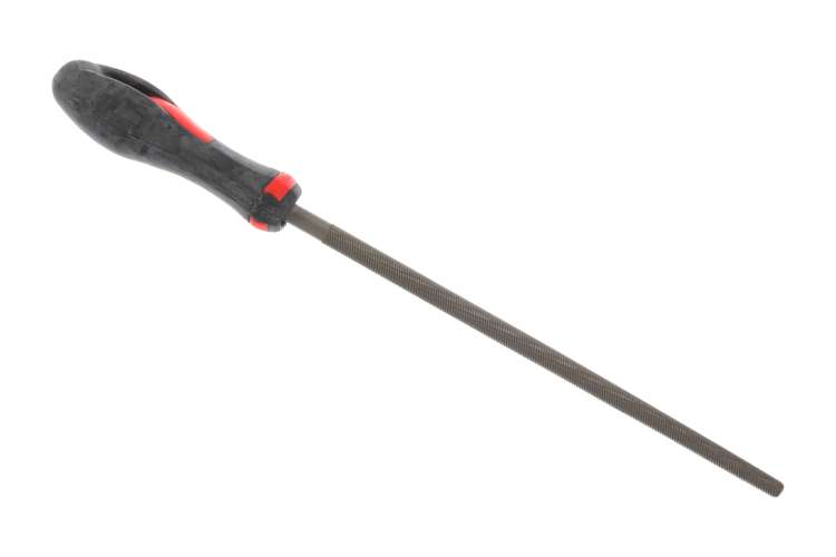 Круглый напильник с ручкой PVC (250 мм, насечка №2 средняя) BAUM 3742250