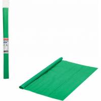 Гофрированная креповая плотная бумага BRAUBERG 32 г/м, зеленая, 50x250 см, в рулоне 112531