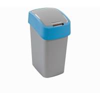 Контейнер для мусора CURVER FLIP BIN 50л, цвет голубой 02172-734-00