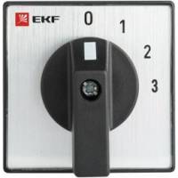 Кулачковый переключатель EKF ПК-1-102, 25А, 2P, «0-1-2-3», PROxima SQpk-1-102-25