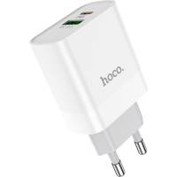 Зарядное устройство Hoco C80A Rapido PD20W+QC3.0 charger, type-c, usb EU, белый 796271