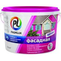 Фасадная влагостойкая краска Profilux ВД PL 112А белая, 14 кг МП00-004919