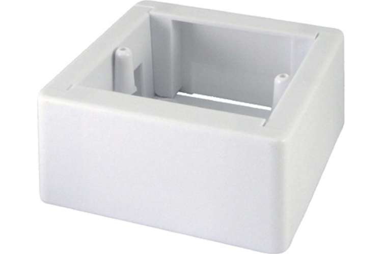 Установочная коробка TDM ОП 88x88x44 мм, универсальная, подъемная, белая, IP20, индивидуальный штрихкод SQ1401-0231