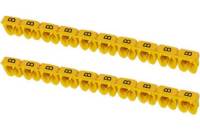 Наборный маркер TDM символ B, желтый, 2,5 мм2, 150 штук SQ0534-0029