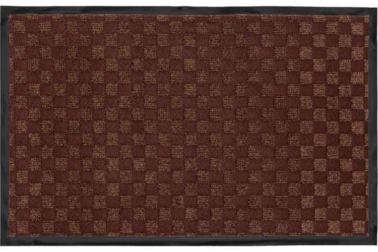 Придверный влаговпитывающий коврик ComeForte жаккард 90x150 см коричневый HP-217