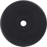 Пластиковый диск Basefit BB-203 2.5 кг, d=26 мм, черный УТ-00019754