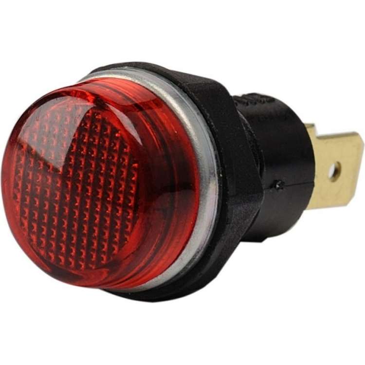 Сигнальная арматура Emas 14мм красная с лампой 24В S140NK2