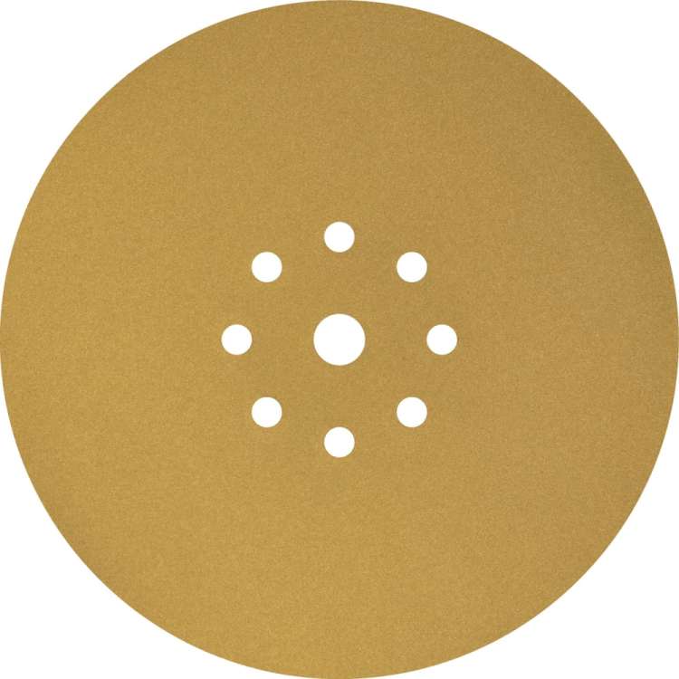 Шлифовальный круг на липучке Giraffe GOLD 100 шт, 225 мм, 9 отв., Р240 ABRAFORM AF100-GG-240