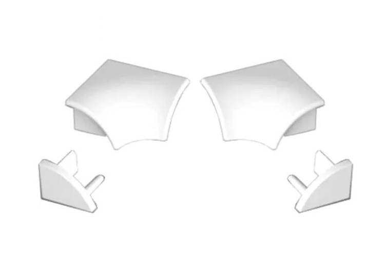 Набор Ravak (2 заглушки + 2 угловых соединения) для планки 11 мм B460000001