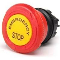 Головка для аварийной кнопки Emas Грибок Ф40мм красная с табличкой, с фиксацией и возвратным поворотом BDEE