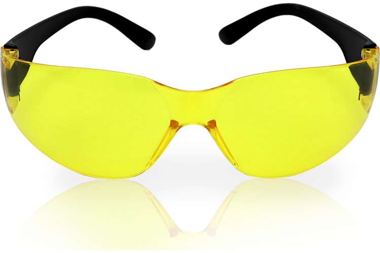 Защитные открытые очки ЕЛАНПЛАСТ Классик желтые ОЧК202KN (О-13022KN)
