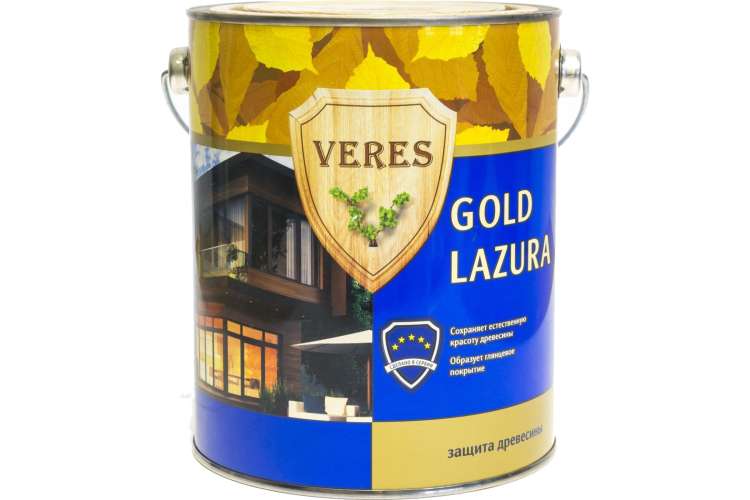 Пропитка Veres Gold Lazura №9 палисандр 2.7 л 1/4 44937