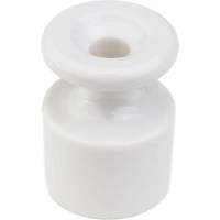 Изолятор для наружного монтажа Bironi R, керамика белый (50 шт/уп) R1-551-01-50