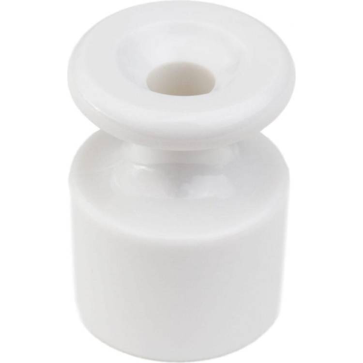 Изолятор для наружного монтажа Bironi R, керамика белый (50 шт/уп) R1-551-01-50