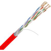 Омедненный кабель Netlink NL-CCA UTP 4PR 24 AWG CAT5е 305м внутренний, красный УТ-00000571