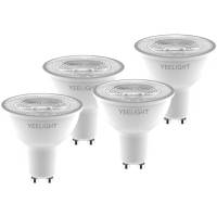 Умная лампочка YEELIGHT GU10, Smart bulb W1Dimmable - упаковка 4 штуки YGYC0120005WTEU