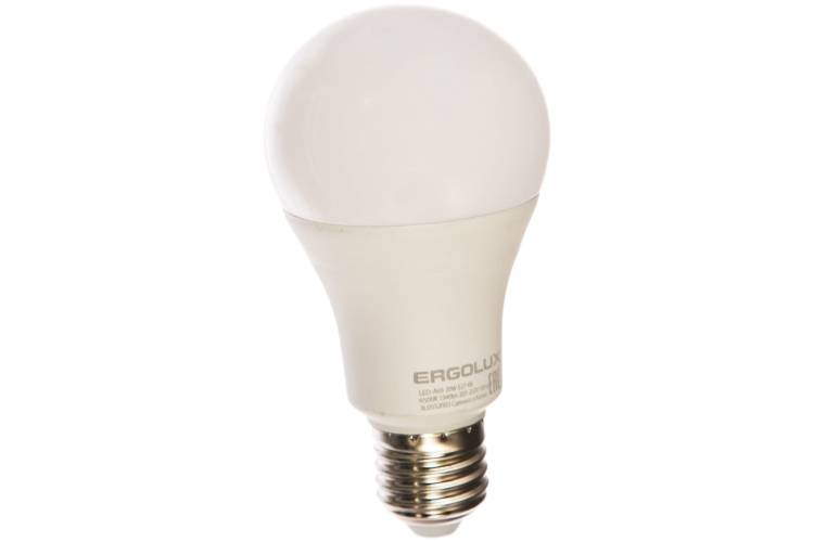 Электрическая светодиодная лампа Ergolux LED-A65-20W-E27-6K ЛОН 20Вт E27 6500K 172-265В 13184