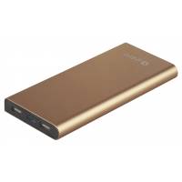 USB Power Bank Intro Gold, 10 000 mAh, зарядки25, PB10, Б0029354