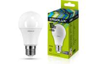 Электрическая светодиодная лампа Ergolux LED-A60-10W-E27-6K ЛОН 10Вт E27 6500K 172-265В 12879