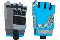 Перчатки для фитнеса Ecos женские, голубые, р. L SB-16-1735 005321