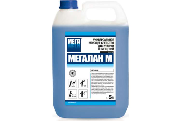 Универсальное моющее средство для уборки помещений Мега МЕГАЛАН М 5 л А 140