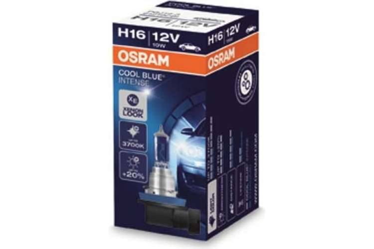 Автолампа OSRAM H16 19 PGJ19-3+20% BLUE INTENSE 4200K 12V, 10, 100 64219CBI