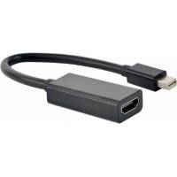 Переходник Cablexpert mini DisplayPort - HDMI 4K 20M/19F кабель 15см черный A-mDPM-HDMIF4K-01