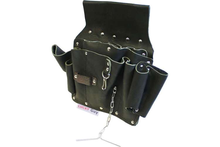 Пояс-сумка для инструментов LUCKY Guy Универсал кожаная, цвет черный 03 005LG