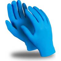 Перчатки Manipula Specialist ЭКСПЕРТ DG-022, нитрил 0.12 мм, неопудренные, цвет синий, р.8 Пер 633/8