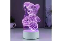 Светильник RISALUX "Мишка в шапке" LED RGB от сети 4814576
