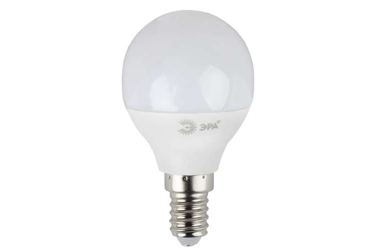 Светодиодная лампа ЭРА LED P45-7W-860-E14, шар, холодный Б0031401