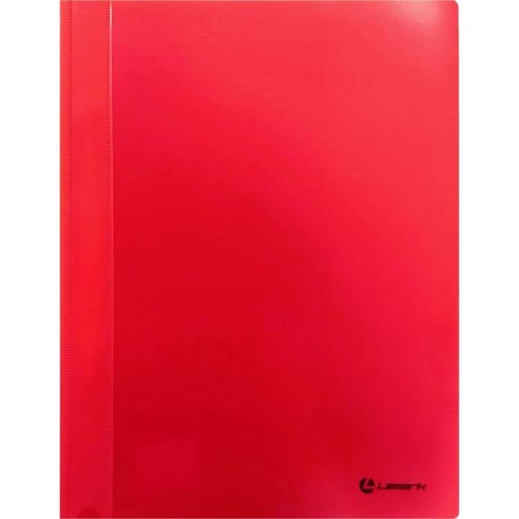 Папка-скоросшиватель Lamark А4, 0,3 мм, непрозрачн. верхний лист, внутр. карман, красная, 10 шт FF0053-RD