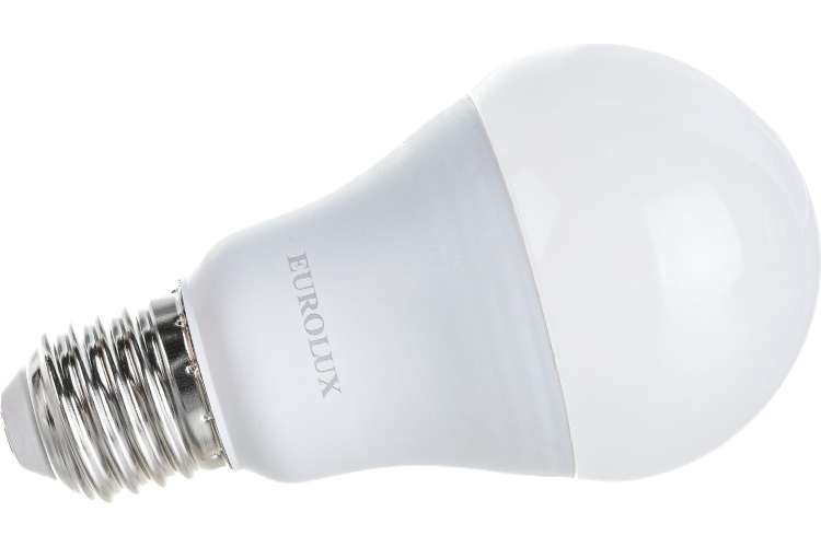 Светодиодная лампа Eurolux LL-E-A60-15W-230-2,7K-E27/груша, 15Вт, теплый белый, Е27 76/2/19
